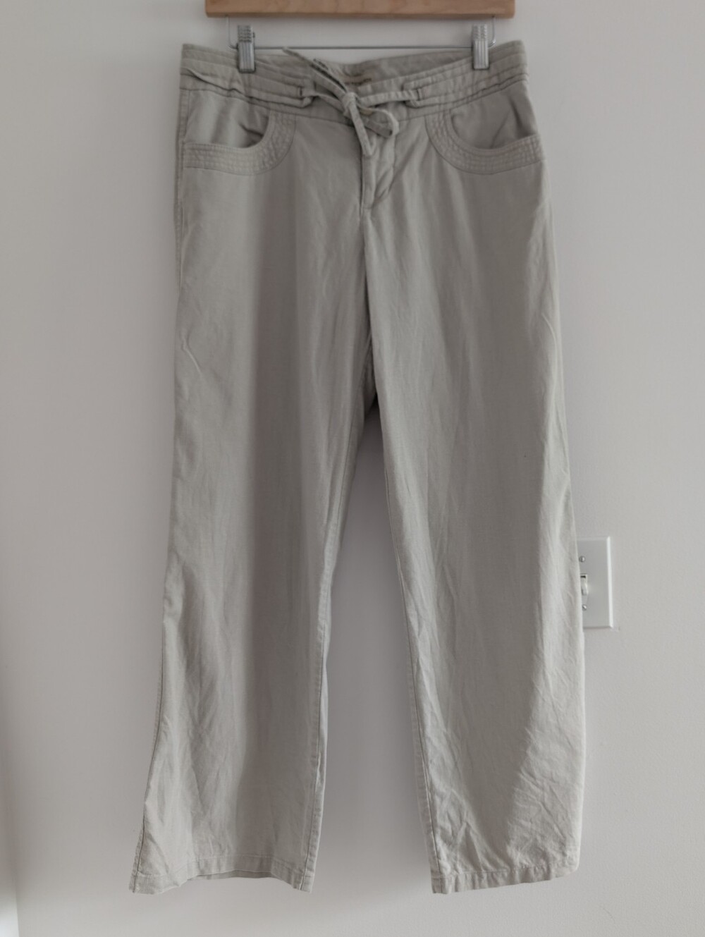 3/$30 Marvin Richards Line Drawstring Wide-Leg Pants